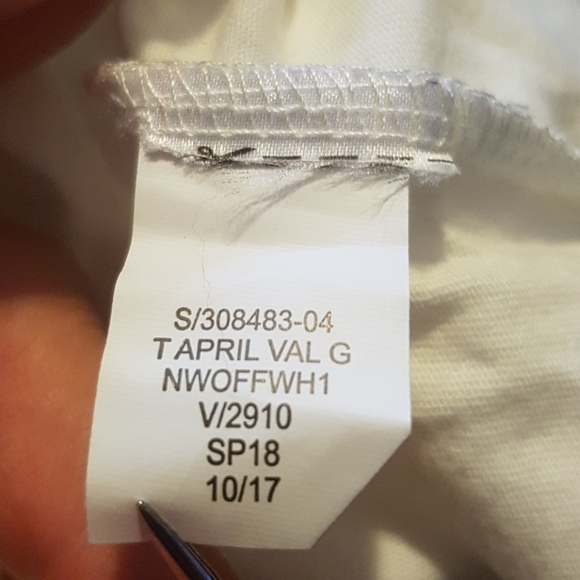 Gap girls size 12 white long sleeved shirt - Picture 3 of 4